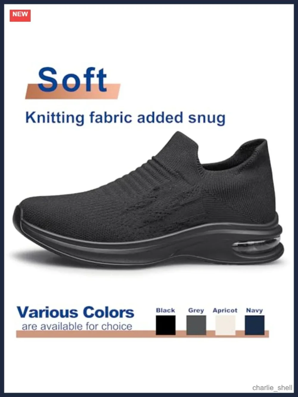 Mens Slip On Lightweight Walking Shoes Breathable Athletic Sneakers